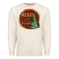 Sandshell merry and bright christmas tree Premium Sweatshirt - AdoDesignShop
