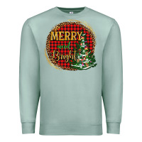 Seafoam merry and bright christmas tree Premium Sweatshirt - AdoDesignShop