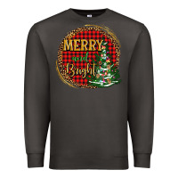 Smoke merry and bright christmas tree Premium Sweatshirt - AdoDesignShop