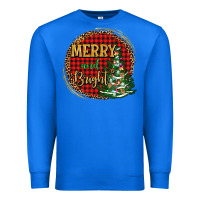 True Royal merry and bright christmas tree Premium Sweatshirt - AdoDesignShop