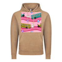 Vintage Coffee Easter School Bus Seamless Pattern Vintage Hoodie - BundleAndBundleShop
