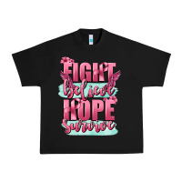 Black fight believe hope survive cancer awareness Urban Heavy Tee - FaDigitalArtStudio