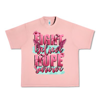 Salmon fight believe hope survive cancer awareness Urban Heavy Tee - FaDigitalArtStudio