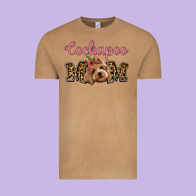 Cockapoo Mom Vintage Tee Designed By Jasminsmagicworld