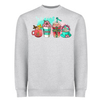 Heather Grey religious coffee cups Heavyweight Sweatshirt - AdoDesignShop