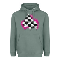 Sage race flag glitter patch Heavyweight Hoodie - AdoDesignShop