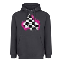 Smoke race flag glitter patch Heavyweight Hoodie - AdoDesignShop
