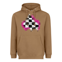 Toasted Coconut race flag glitter patch Heavyweight Hoodie - AdoDesignShop