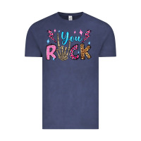 Vintage Denim you rock valentine's day olivia Vintage Tee - OliviaCreatesArt