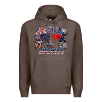 Coffee amerikan gnomies Premium Hoodie - SublimationCraftShop