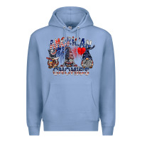 Colony Blue amerikan gnomies Premium Hoodie - SublimationCraftShop