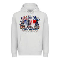 Dove Grey amerikan gnomies Premium Hoodie - SublimationCraftShop