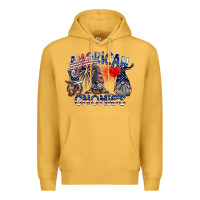 Mustard amerikan gnomies Premium Hoodie - SublimationCraftShop