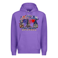 Purple amerikan gnomies Premium Hoodie - SublimationCraftShop