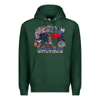 Sports Green amerikan gnomies Premium Hoodie - SublimationCraftShop