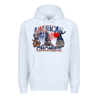 White amerikan gnomies Premium Hoodie - SublimationCraftShop