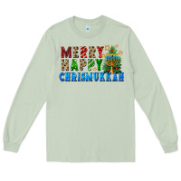 Matcha merry happy chrismukkah Long Sleeve Tee - FaDigitalArtStudio