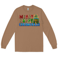 Toasted Coconut merry happy chrismukkah Long Sleeve Tee - FaDigitalArtStudio