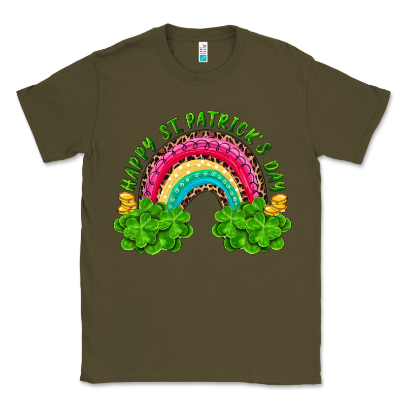 Happy St. Patrick's Day Rainbow And Shamrock Classic Tee by RanaPortraitStore | Teevron