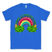 True Royal Happy St. Patrick's Day Rainbow And Shamrock Classic Tee - RanaPortraitStore
