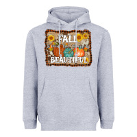 Heather Grey fall is proof that change is beautiful Heavyweight Hoodie - AdoDesignShop