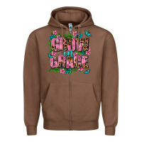 Chestnut grow in grace Zipper Hoodie - AdoDesignShop
