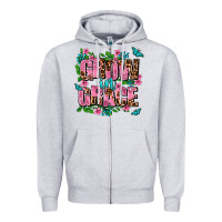 Heather Grey grow in grace Zipper Hoodie - AdoDesignShop
