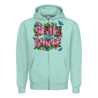 Seafoam grow in grace Zipper Hoodie - AdoDesignShop