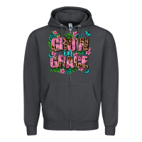 Smoke grow in grace Zipper Hoodie - AdoDesignShop