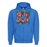 True Royal grow in grace Zipper Hoodie - AdoDesignShop