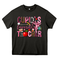 Asphalt Cupid's Favorite Teacher Valentine's Day Heavy Core Tee - HowdyJamesFarm