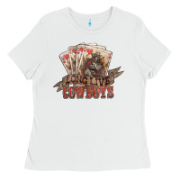 Long Live Cowboys Cards Ladies Tee | Teevron