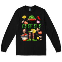 Black im the chef elf Long Sleeve Tee - FaDigitalArtStudio