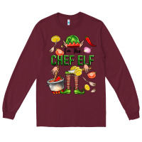 Burgundy im the chef elf Long Sleeve Tee - FaDigitalArtStudio