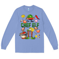 Colony Blue im the chef elf Long Sleeve Tee - FaDigitalArtStudio