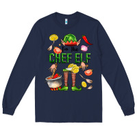 Navy im the chef elf Long Sleeve Tee - FaDigitalArtStudio