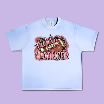 Tackle Cancer Football Urban Heavy Tee Designed By Fadigitalartstudio