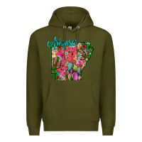 Army Green arkansas Premium Hoodie - SublimationCraftShop
