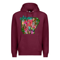 Burgundy arkansas Premium Hoodie - SublimationCraftShop