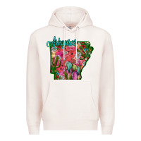 Pale Pink arkansas Premium Hoodie - SublimationCraftShop