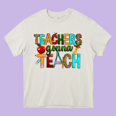 Teachers Gonna Teach Heavy Core Tee Designed By Ranaportraitstore