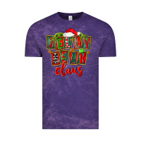 Cloud Purple christmas jelly bean claus Vintage Tee - FaDigitalArtStudio