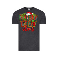 Vintage Black christmas jelly bean claus Vintage Tee - FaDigitalArtStudio