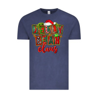 Vintage Denim christmas jelly bean claus Vintage Tee - FaDigitalArtStudio