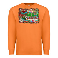 Carrot merry christmas western boots Premium Sweatshirt - AdoDesignShop