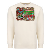 Sandshell merry christmas western boots Premium Sweatshirt - AdoDesignShop