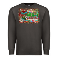 Smoke merry christmas western boots Premium Sweatshirt - AdoDesignShop