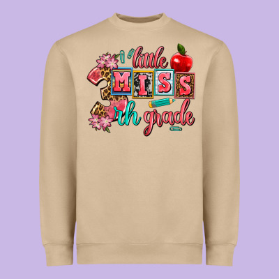 Little Miss 3 Rh   Grade Heavyweight Sweatshirt Designed By Adodesignshop