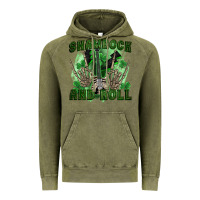 Vintage Olive shamrock and roll Vintage Hoodie - FaDigitalArtStudio