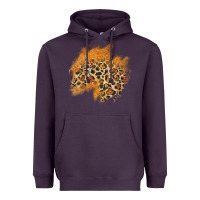 Plum leopard glitter patch Heavyweight Hoodie - AdoDesignShop